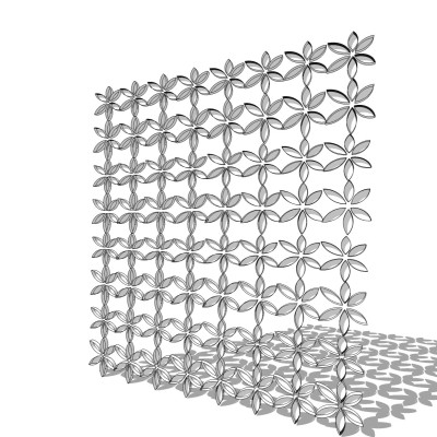 现代雕花隔断su模型