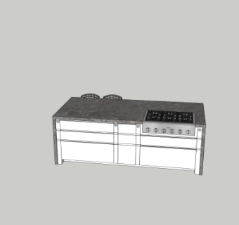 现代电磁炉su模型