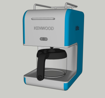 现代饮水机su模型