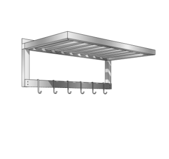 现代不锈钢挂衣架su模型