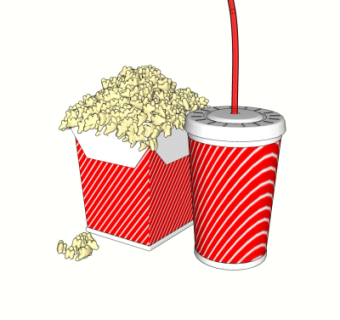 现代爆米花可乐su模型