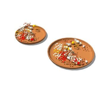 现代糖果托盘su模型