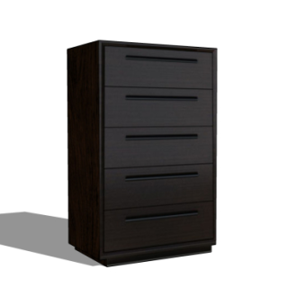 现代实木斗柜su模型