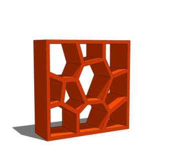 现代简约隔断su模型