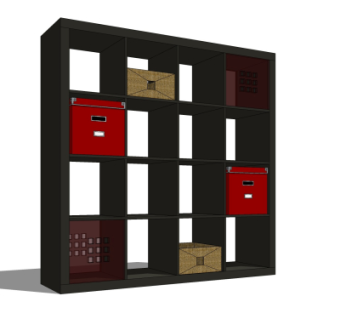 现代简约储物柜su模型