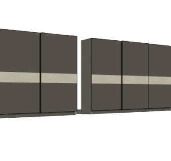 现代壁柜su模型