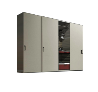 现代简约衣柜su模型