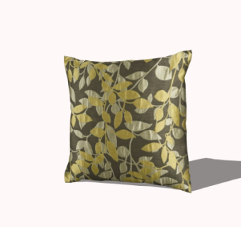 现代布艺抱枕su模型