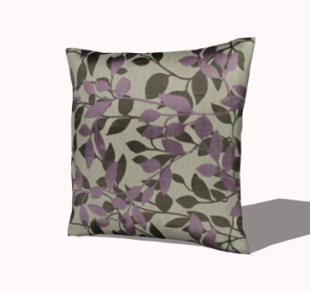 现代布艺抱枕su模型