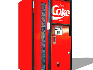 现代饮料自售机su模型