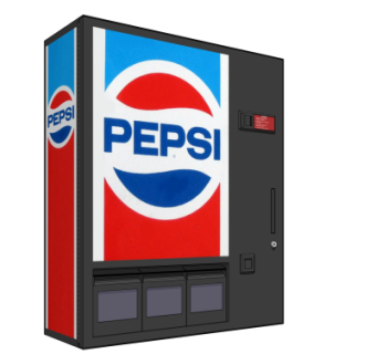 现代饮料自售机su模型