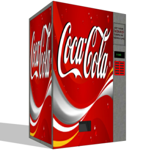 现代饮料自售机su模型