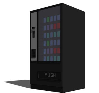 现代饮料自售机su模型