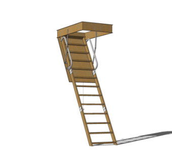 现代楼梯su模型