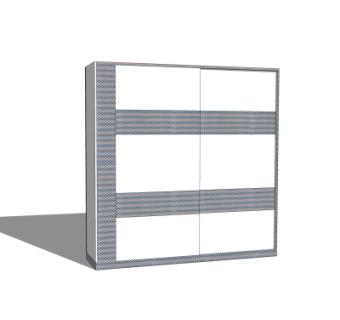 现代简约衣柜su模型
