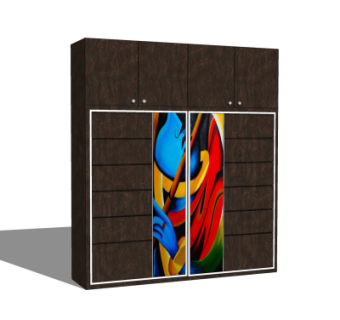 现代衣柜su模型