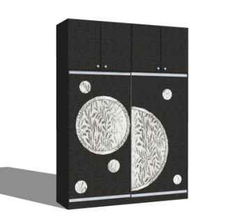 现代衣柜su模型