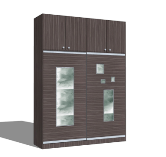 现代衣柜su模型