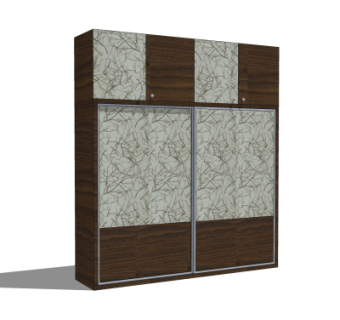 现代衣柜su模型
