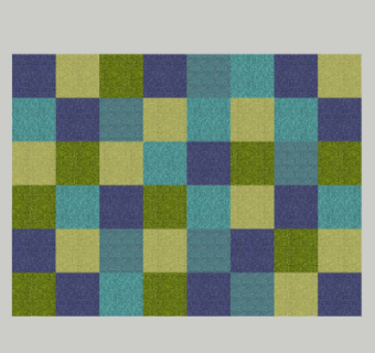 现代布艺地毯su模型