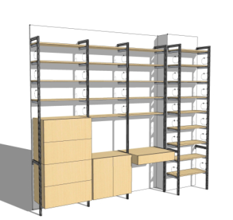现代储物柜su模型