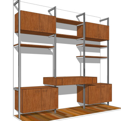 现代储物柜su模型