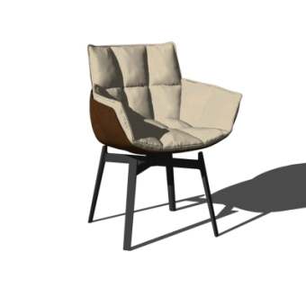 现代休闲椅su模型