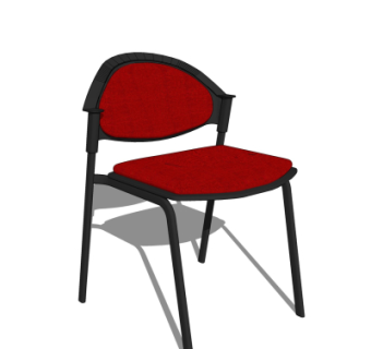 现代简约单椅su模型