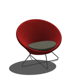 现代布艺休闲椅su模型