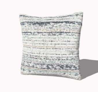 现代布艺抱枕su模型