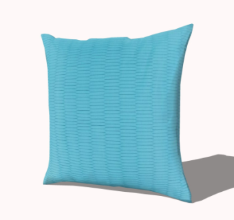 现代布艺抱枕su模型