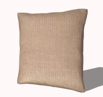 现代布艺抱枕su模型