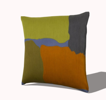 现代布艺抱枕su模型