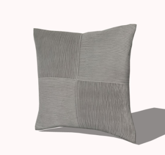 现代布艺抱枕su模型