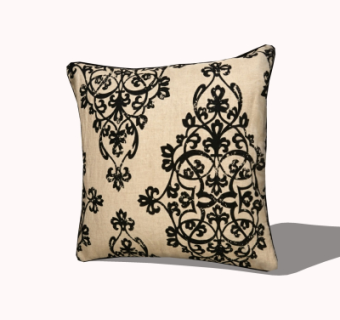 现代布艺抱枕su模型