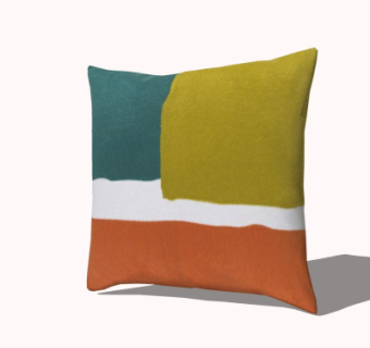 现代布艺抱枕su模型