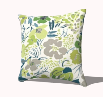 现代布艺抱枕su模型