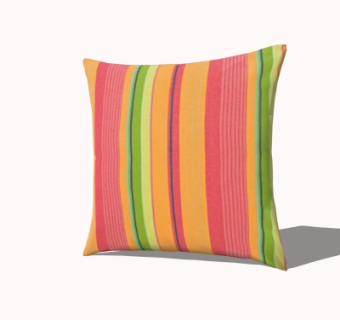 现代布艺抱枕su模型