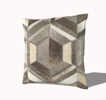 现代布艺抱枕su模型