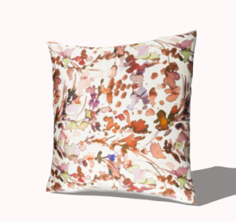 现代布艺抱枕su模型