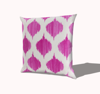 现代布艺抱枕su模型