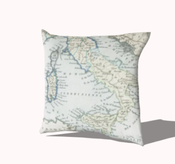 现代布艺抱枕su模型