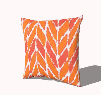 现代布艺抱枕su模型