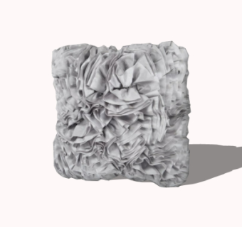 现代布艺抱枕su模型