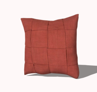 现代布艺抱枕su模型