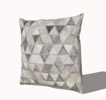 现代布艺抱枕su模型