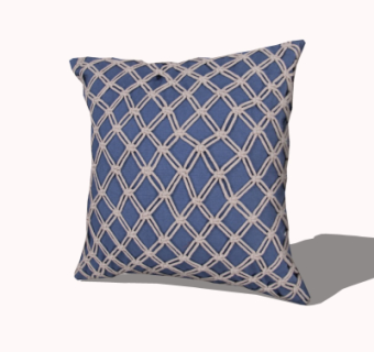 现代布艺抱枕su模型