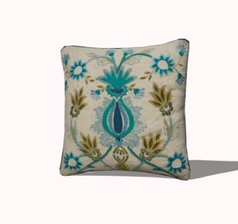 现代布艺抱枕su模型