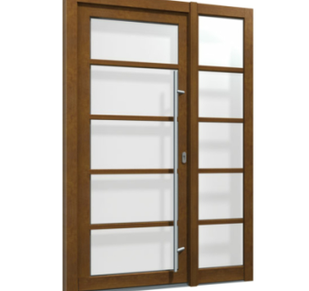 现代子母门组件su模型