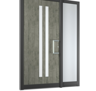 现代子母门组件su模型